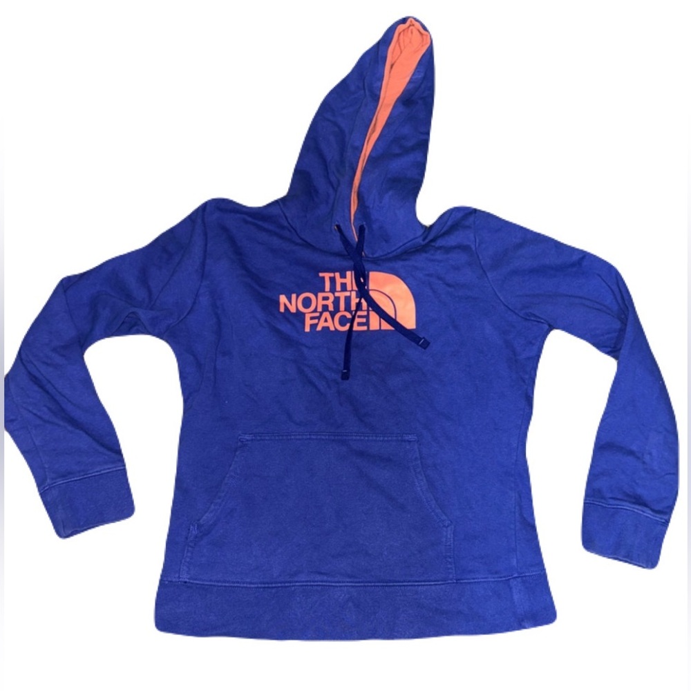 The North Face Blue and Orange Hoodie